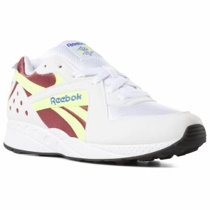 Reebok Pyro Turnschuhe Herren - Weiß/Rot/Gelb - DE 047-AQE